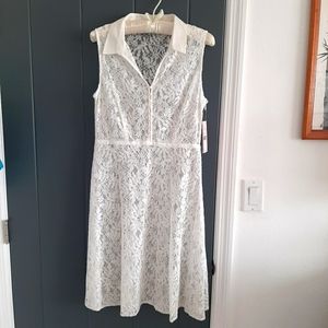 White lace dress.